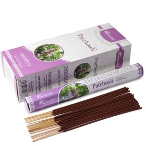 Caja y varitas de incienso Aromatika Patchouli.