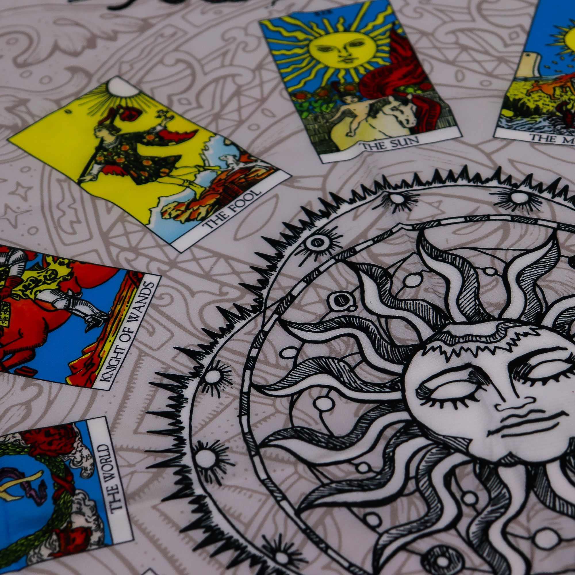 Paño para lectura del Tarot - Árbol de la Vida - Imagen 2
