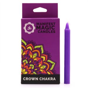 Velas Mágicas Manifest púrpura para Chakra de la Corona