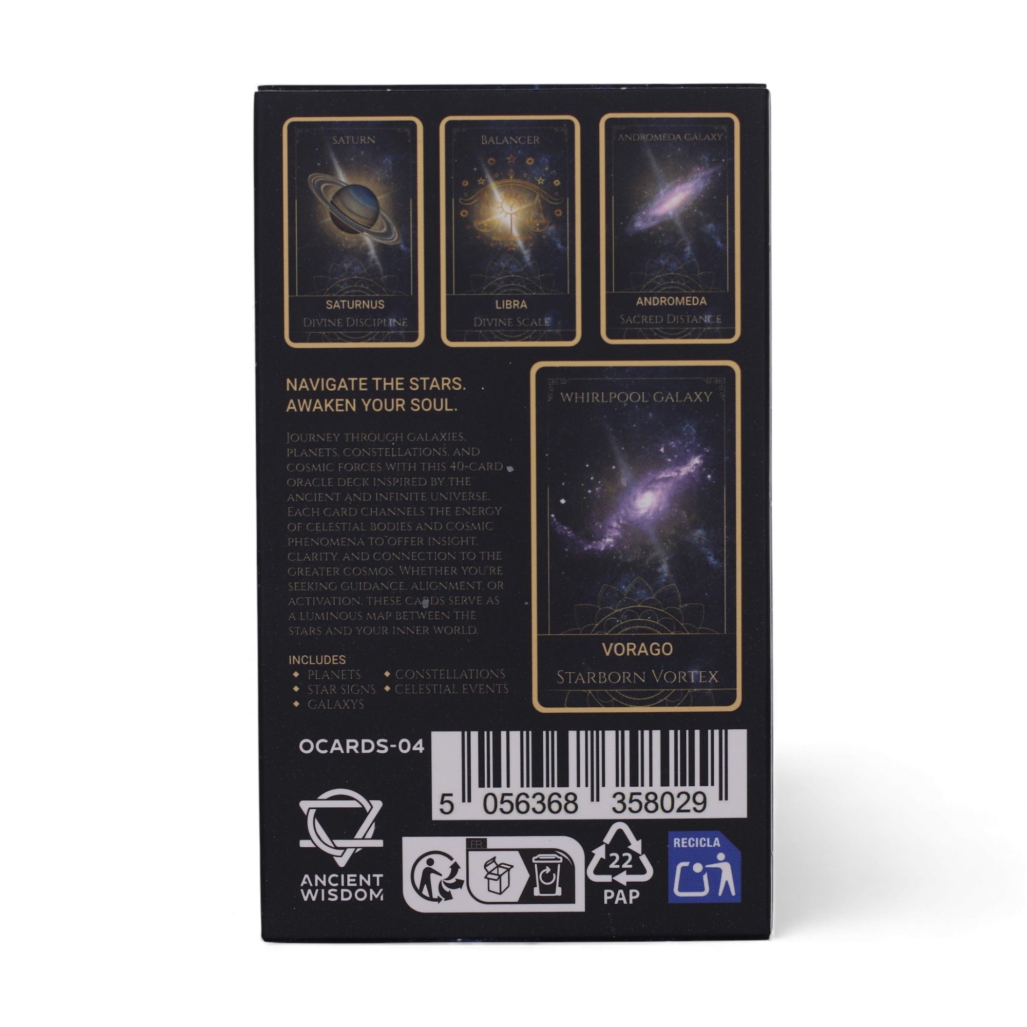 Cartas de Oráculo del Atlas de Energía Celestial - Baraja Espiritual - Imagen 2