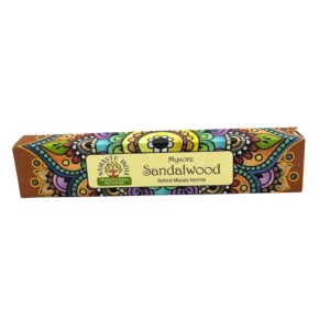 Incienso Namaste Mandala Masala - Sándalo en caja colorida.