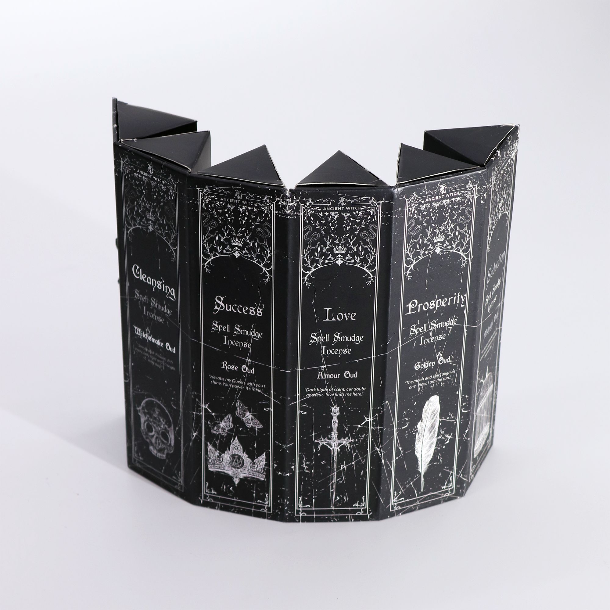 Incienso con forma piramidal - Set de 5 aromas y hechizos de brujas antiguas - Imagen 5