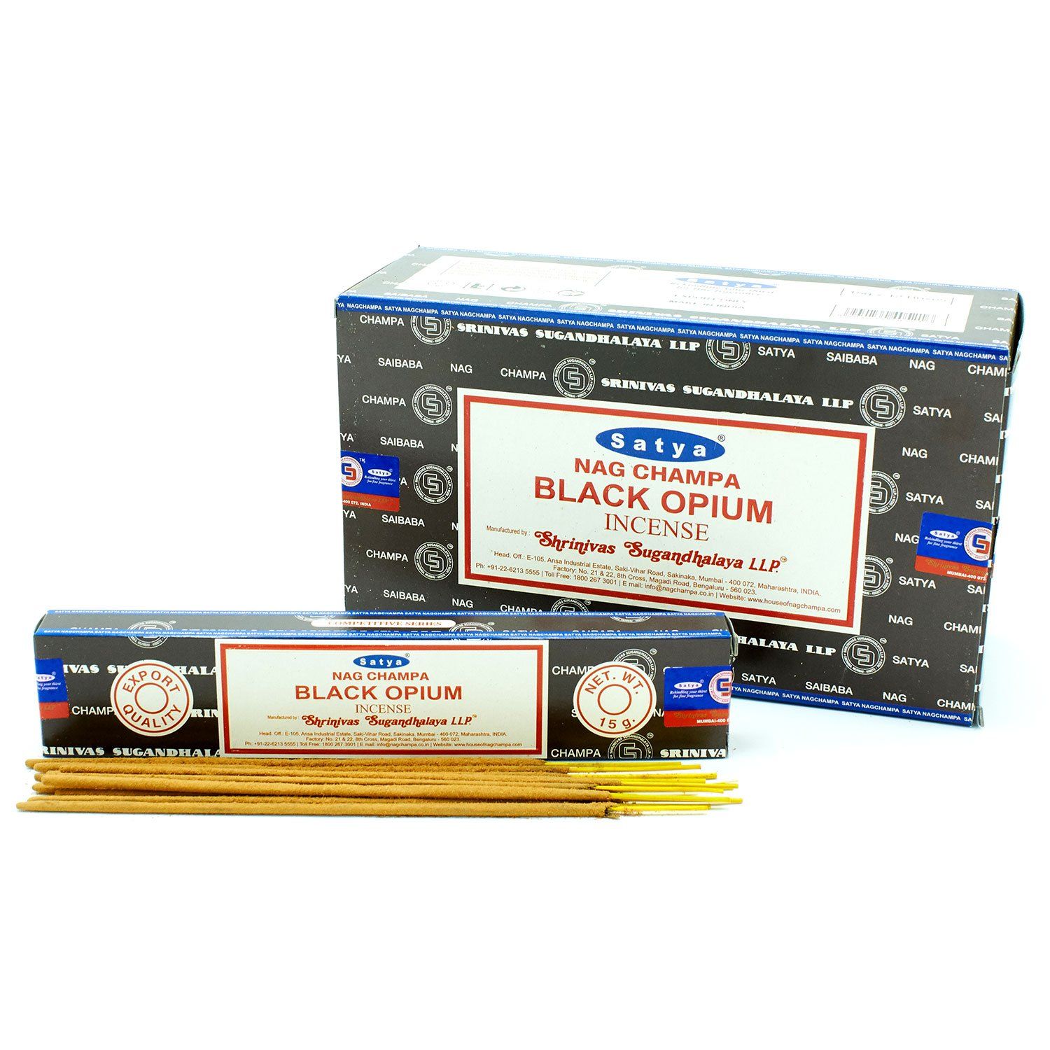 Varillas de Incienso Satya 15g - Black Opium - Imagen 2