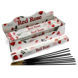 Cajas de incienso Stamford Premium Rosa Roja con varillas