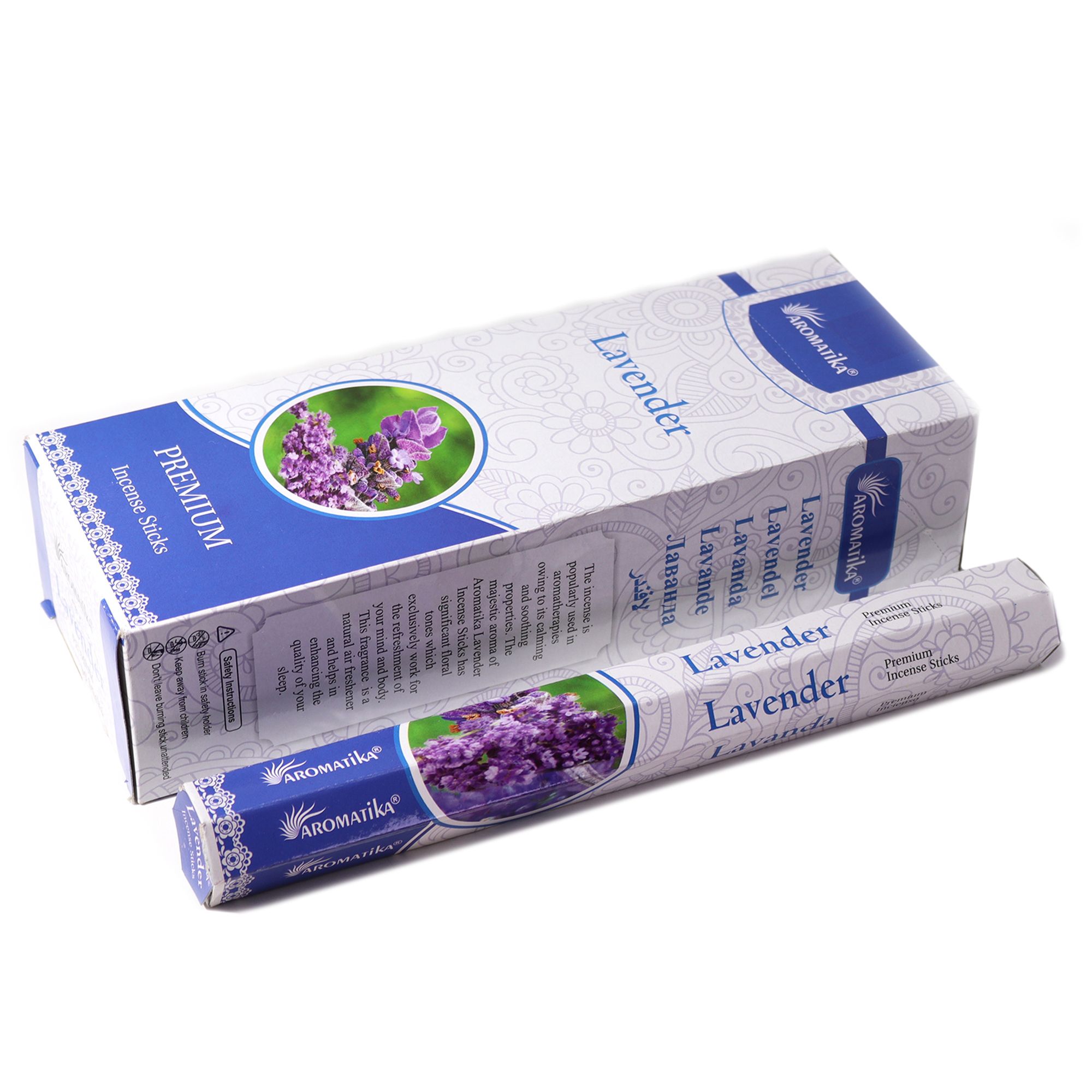 Incienso Hexagonal sin Carbón Aromatika - Lavanda - Imagen 2
