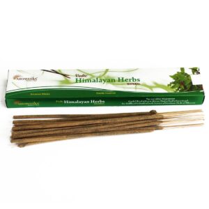 Caja de inciensos Védico Hierbas Himalaya con palitos