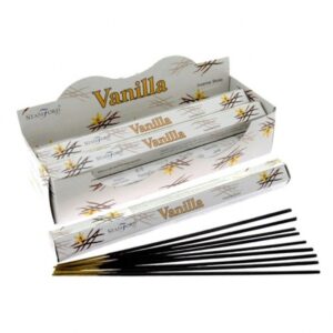 Caja de incienso Stamford Premium Vainilla con varitas incluidas.