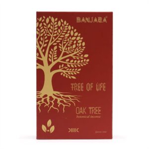 Caja de Incienso Botánico Banjara - Diseño Árbol de Roble