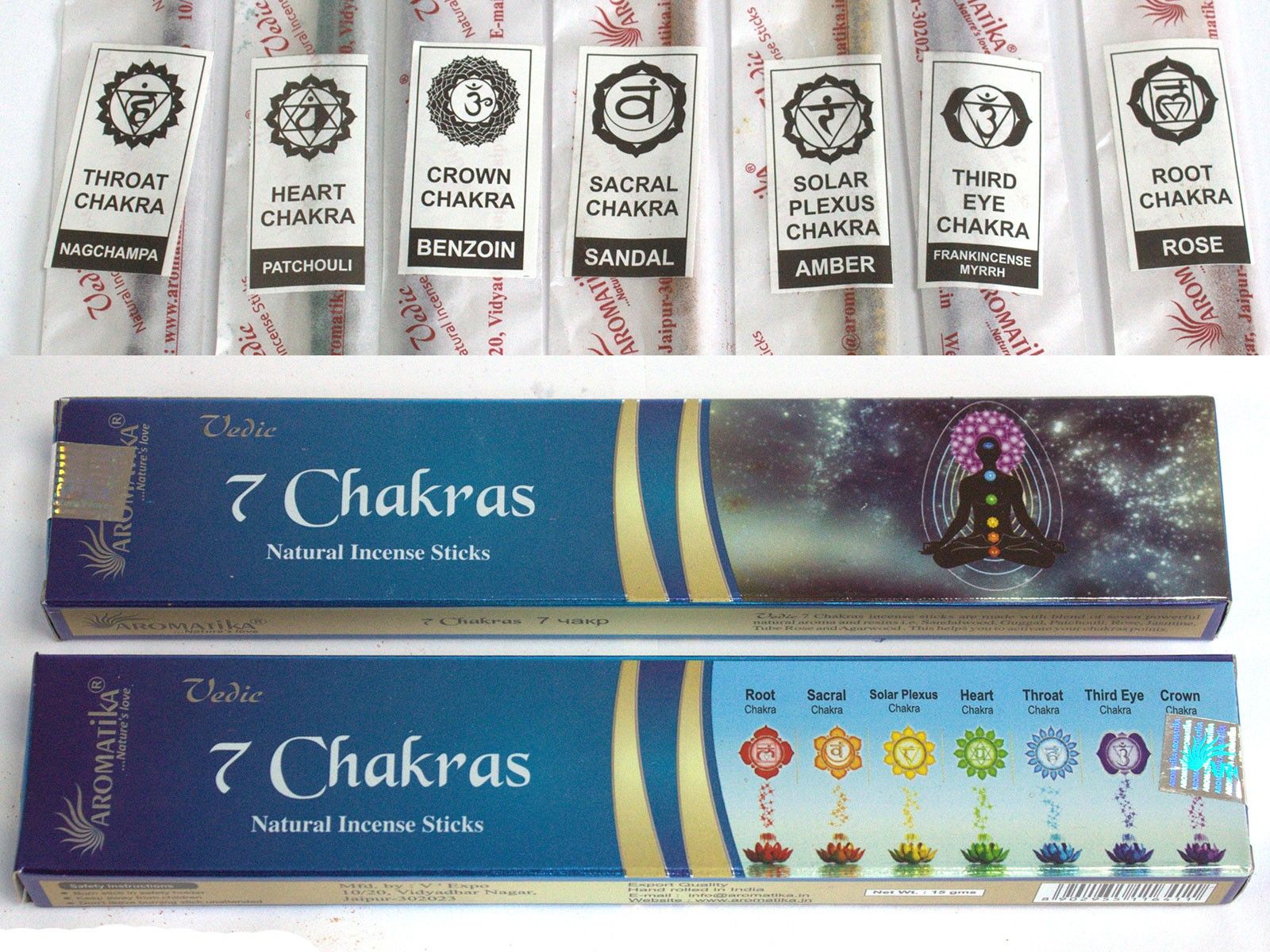 Vedic -Incense Sticks - 7 Chakra - Imagen 2