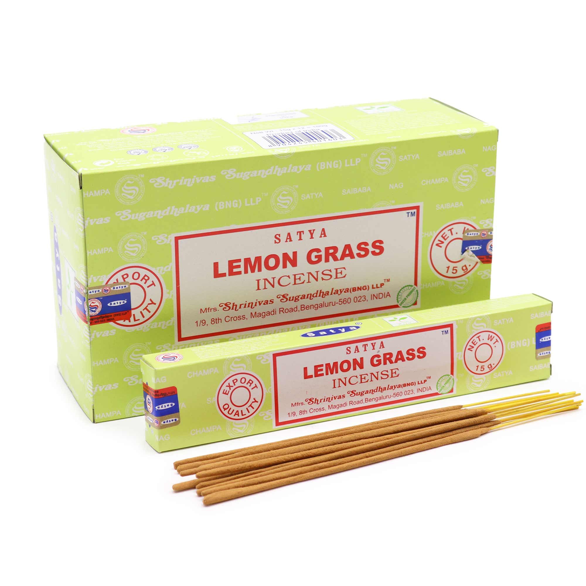 Varillas de Incienso Satya 15gm - La hierba de limón