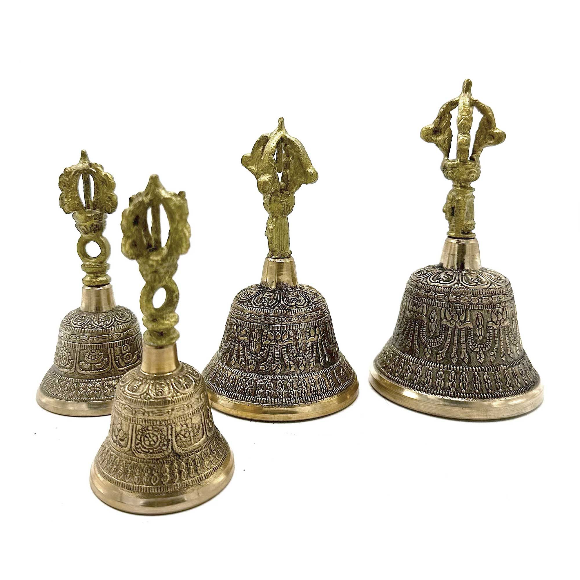 Campana Tingsha tibetana grande - 8x15cm - Imagen 3