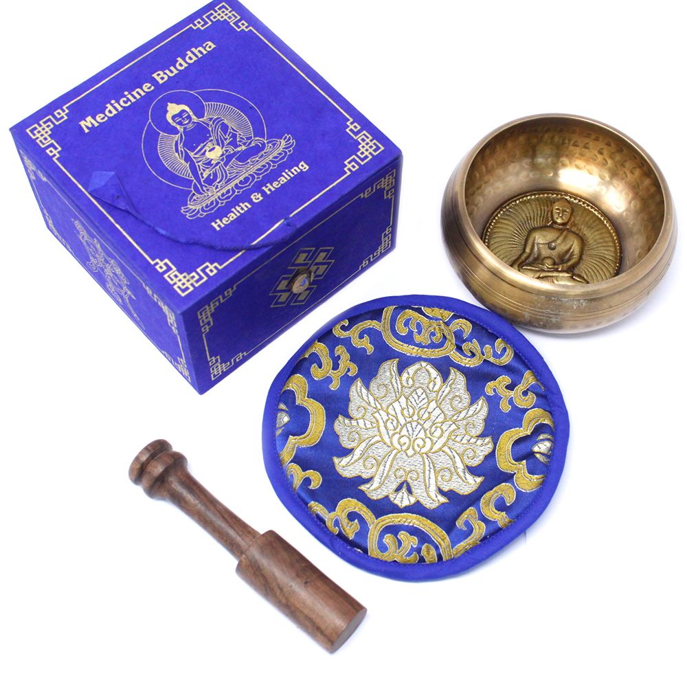 Cuenco tibetano set - Medicina Buda 10cm (min 500gm) - Imagen 7
