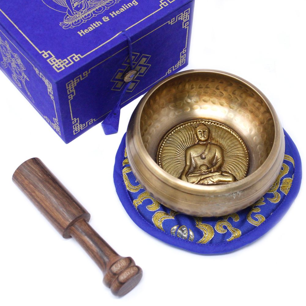 Cuenco tibetano set - Medicina Buda 10cm (min 500gm) - Imagen 5